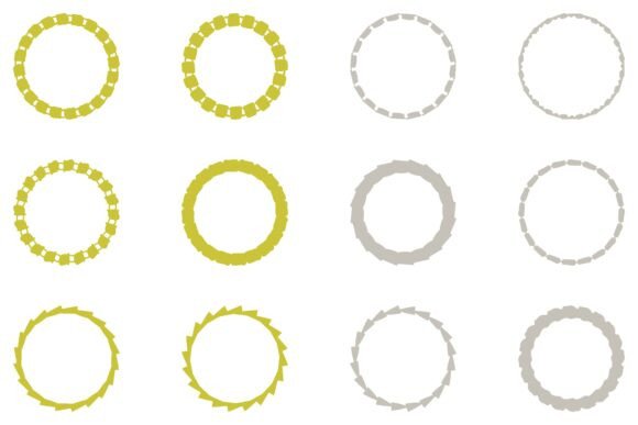 Decorative Ornament Frame Set Design