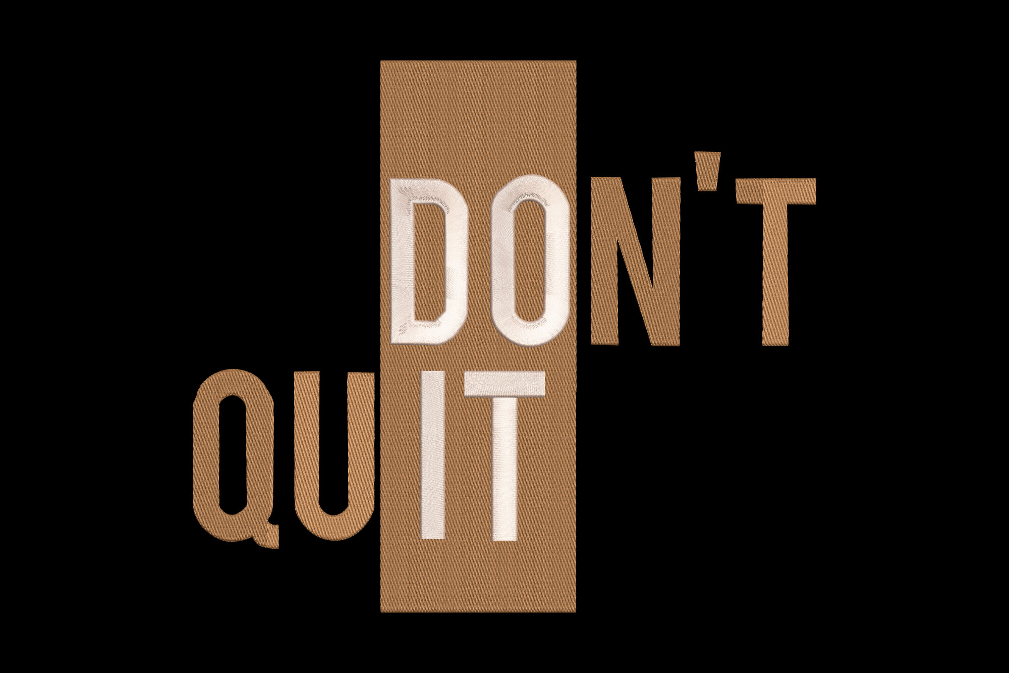 Don't Quit, Do It