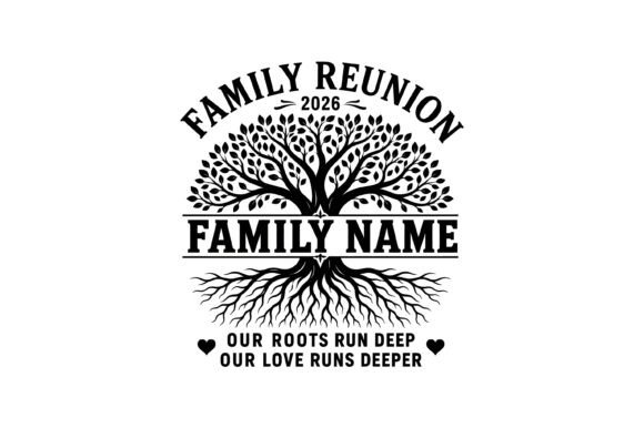 Family Reunion Tree SVG Design Graphic by sr_sohag · Creative Fabrica