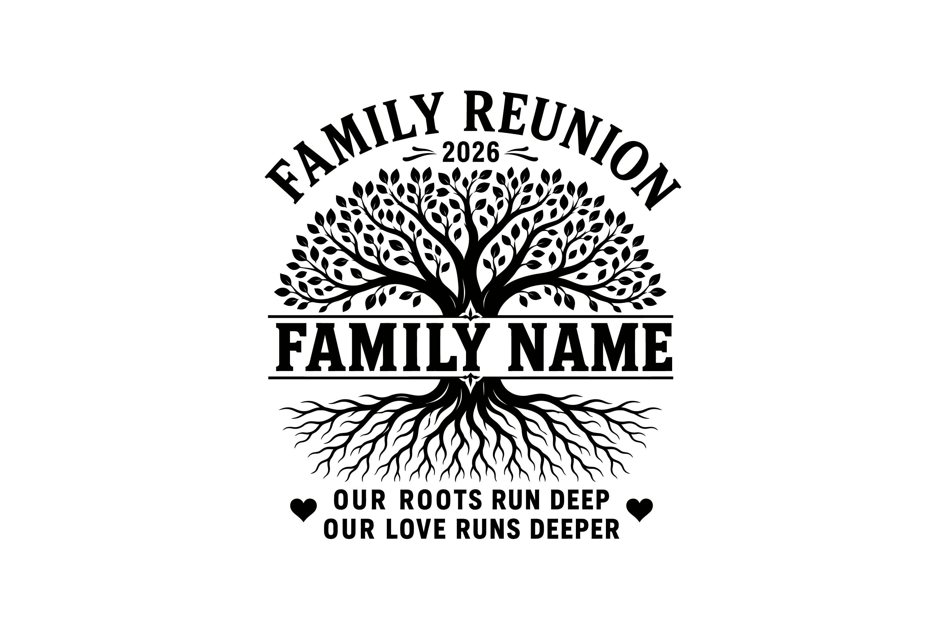 Family Reunion Tree SVG Design Graphic by sr_sohag · Creative Fabrica