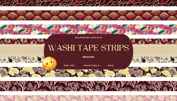 Maroon Washi Tape