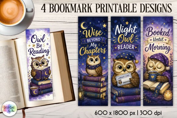 Owl Reader Printable Bookmarks