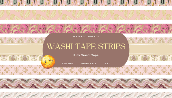 Pink Long Washi Tape