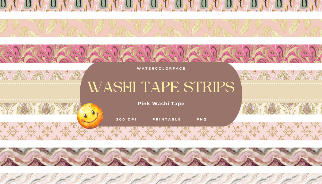 Pink Long Washi Tape