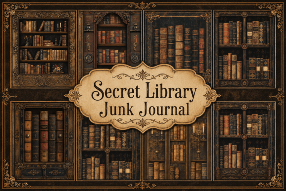 Preview of Secret Library Junk Journal