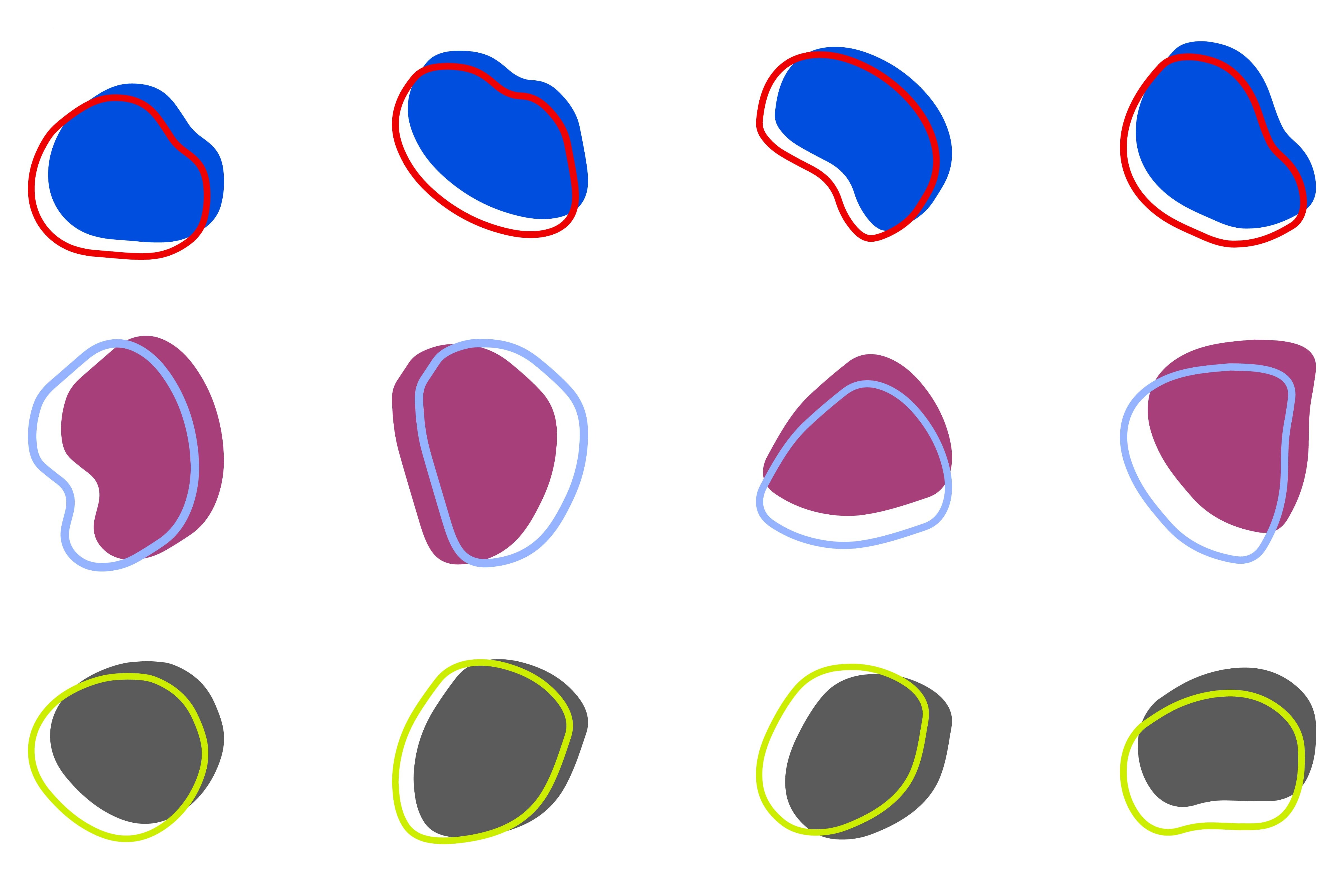 Simple Blob Abstract Shape Design Set