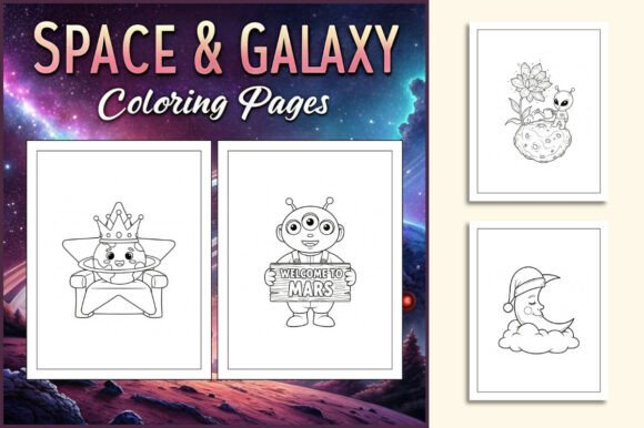 Space & Galaxy Coloring Pages