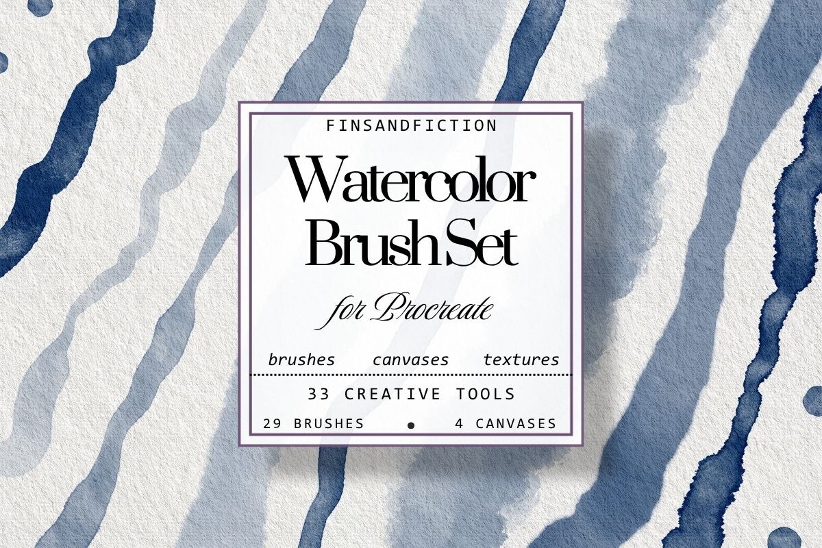 Wet Watercolor Procreate Brush Set