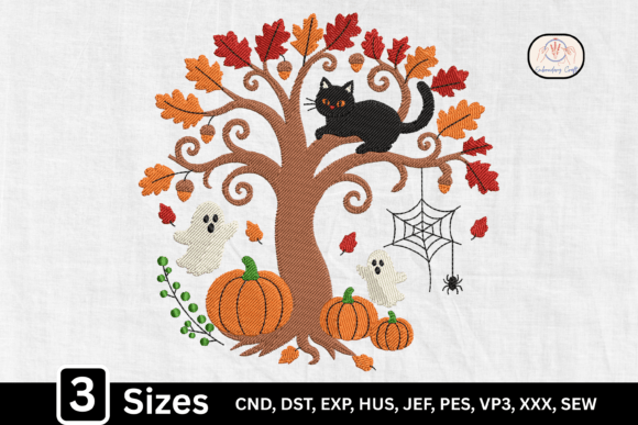 Autumn Haunted Halloween Tree