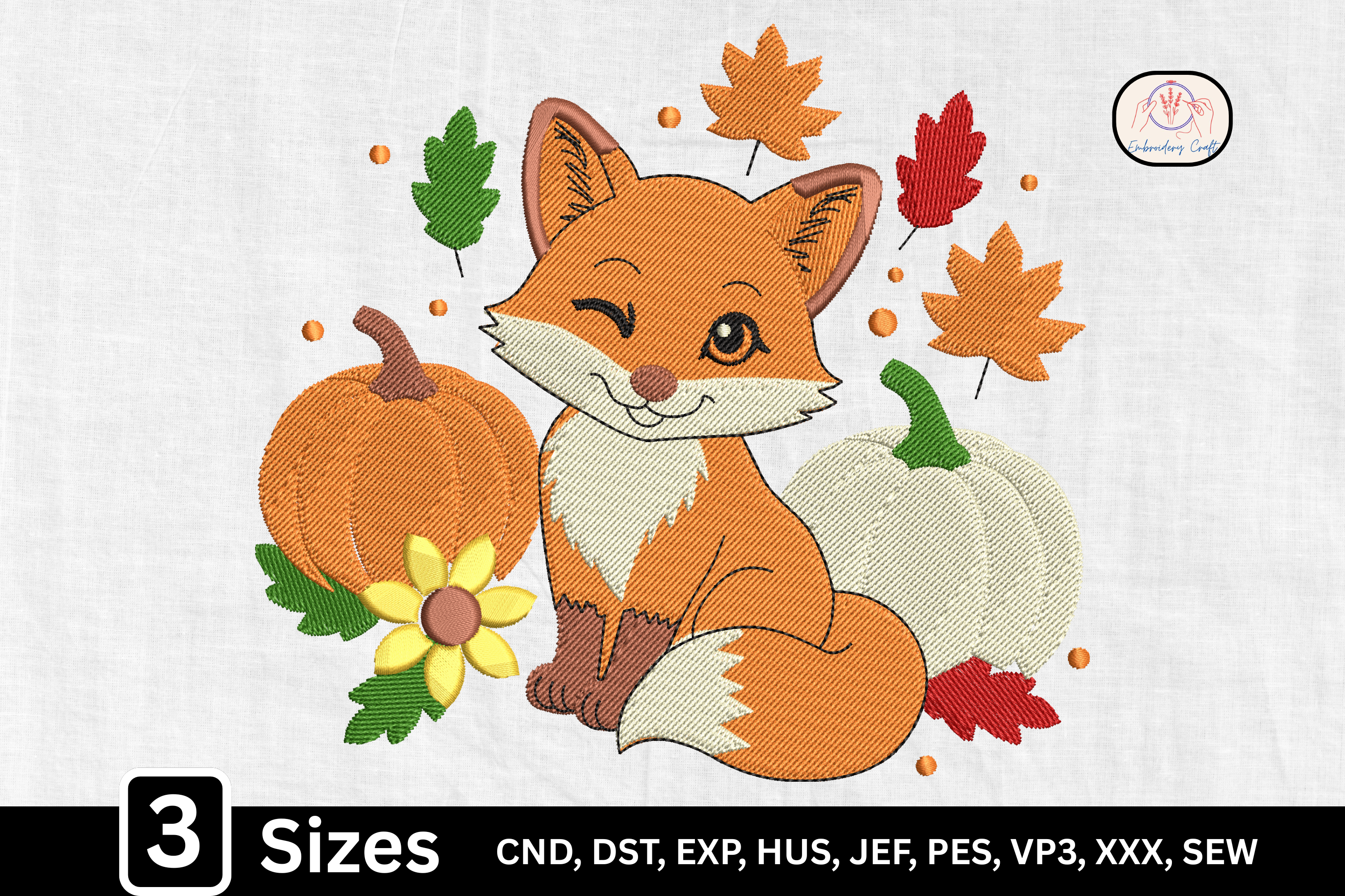 Autumn Woodland Fox Pumpkin
