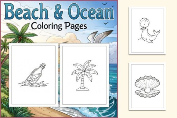 Beach & Ocean Coloring Fun