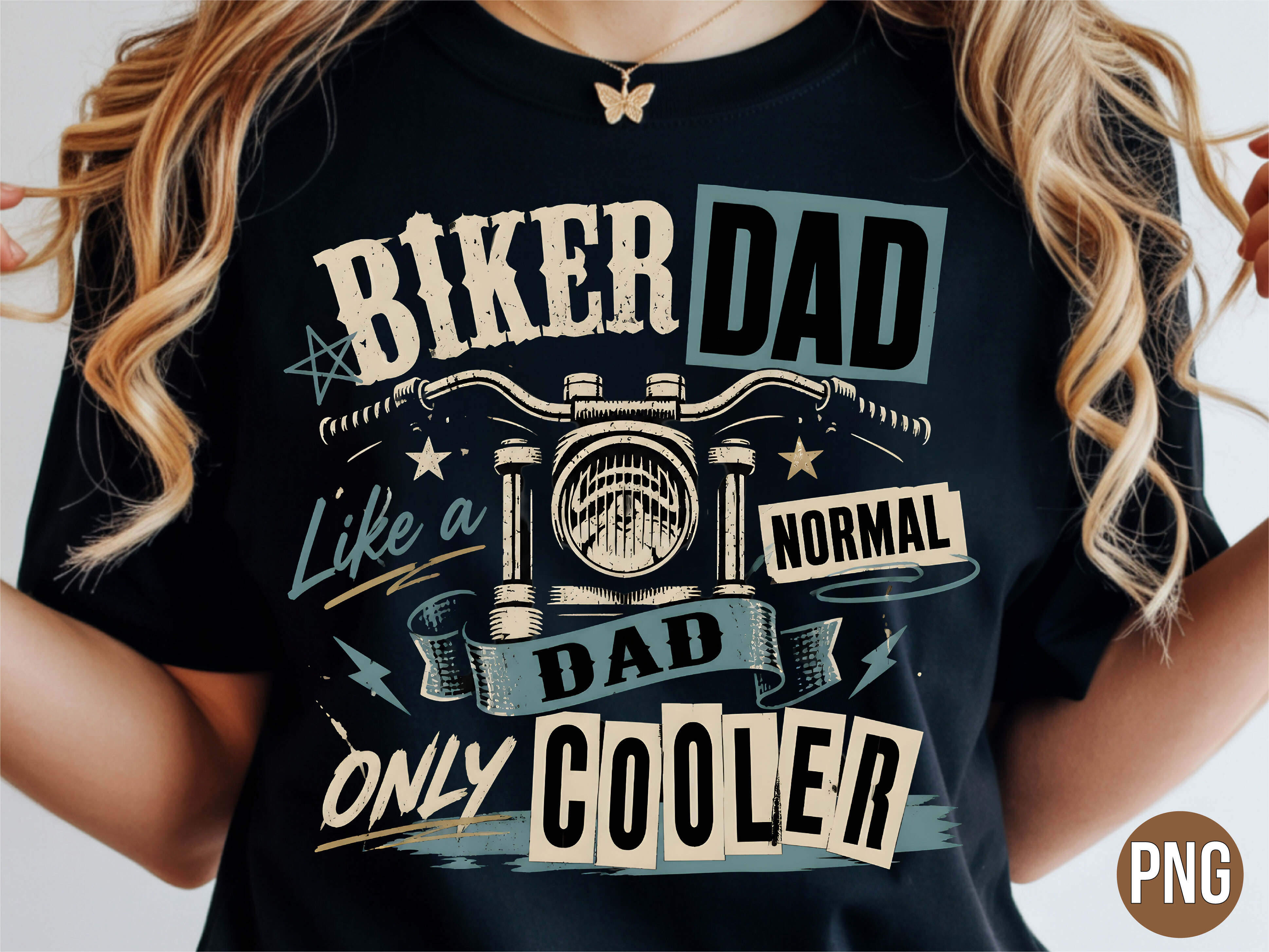 Bolder Biker Dad Motorcycle Rider PNG Graphic by LAZY Creator ...