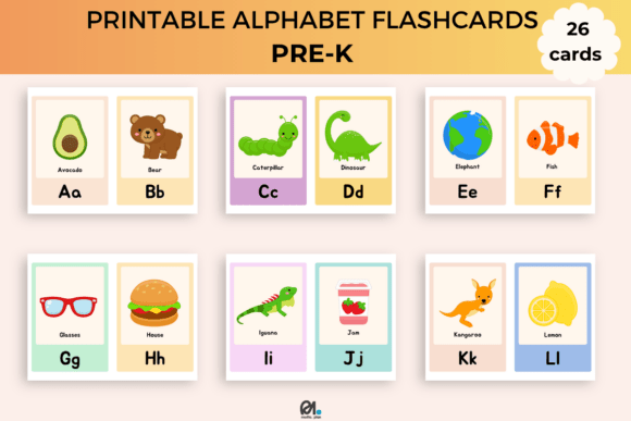COLORFUL ALPHABET FLASHCARDS