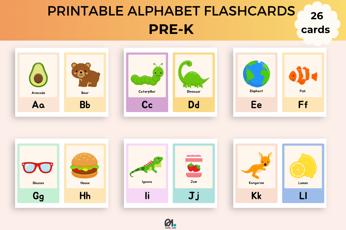 COLORFUL ALPHABET FLASHCARDS