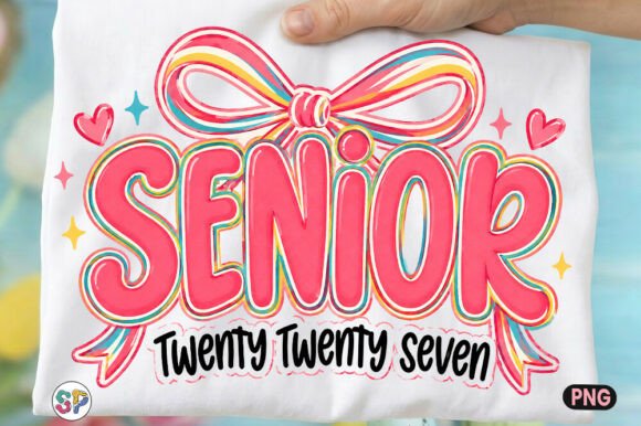 Coquette Senior 2027 Graduation Shirt