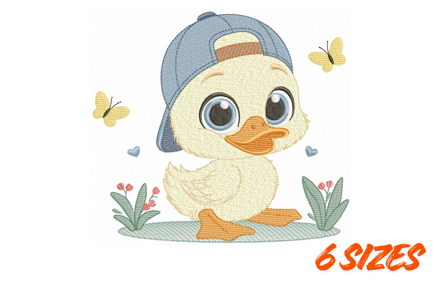 Cute Baby Duck Boy Embroidery Design