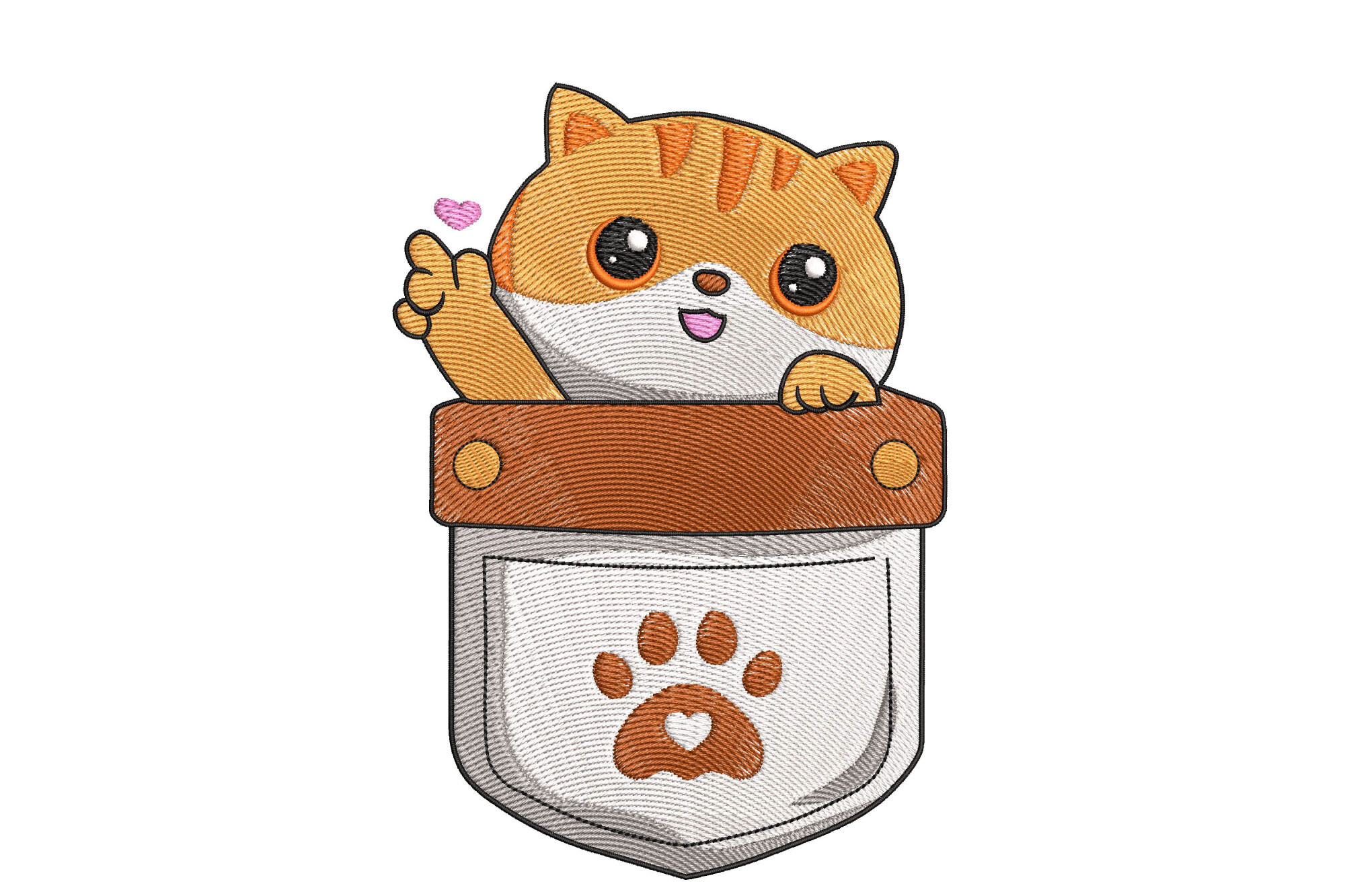 Cute Cat in Pocket