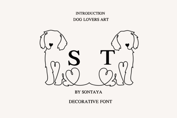Preview of Dog Lovers Art dingbat font