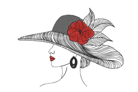 Elegant Lady with Hat