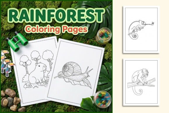 Rainforest Coloring Pages for Kids