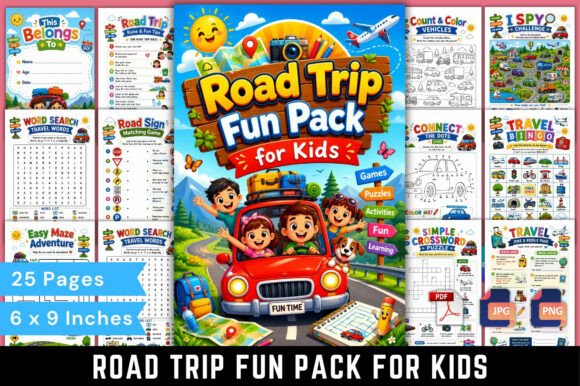 Road Trip Fun Pack for Kids