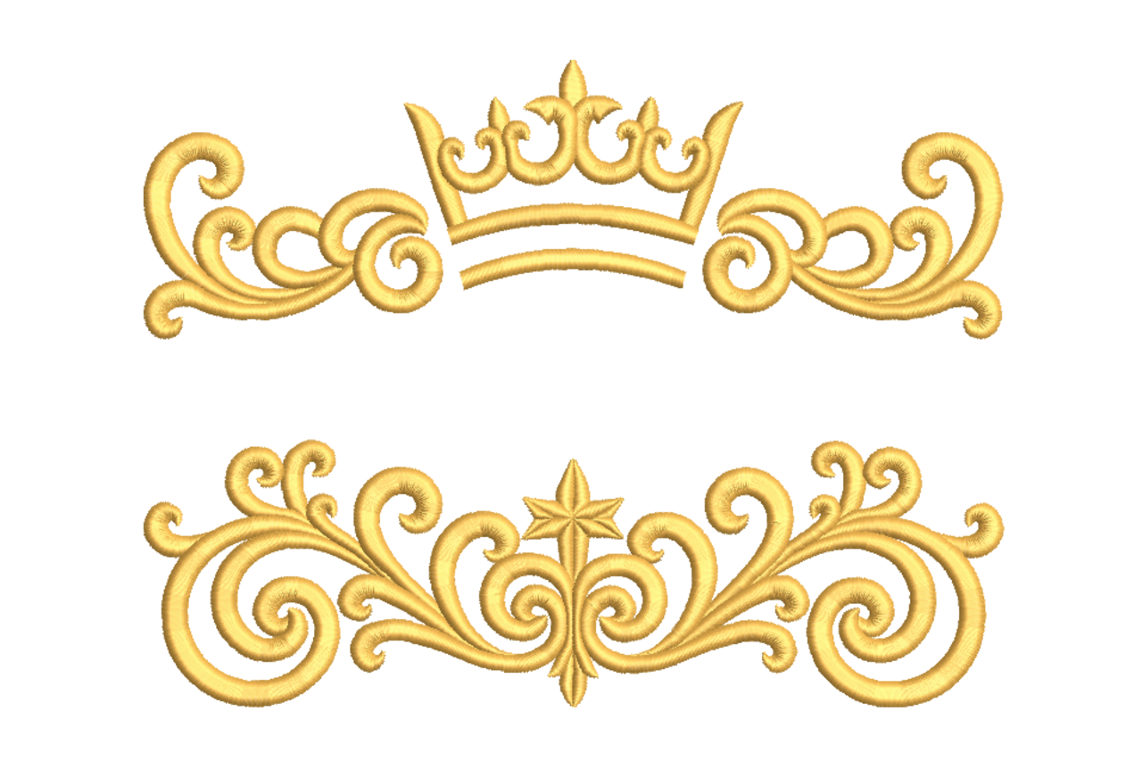 Royal Crown Scroll Frame