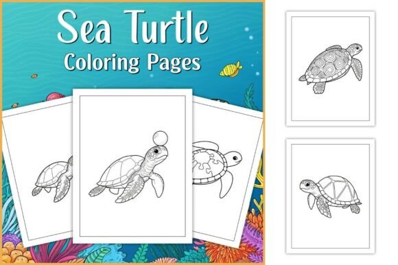Sea Turtle Coloring Pages for Kids