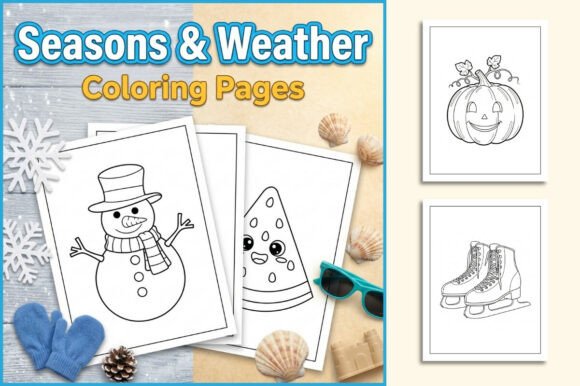 Seasons & Weather Coloring Pages