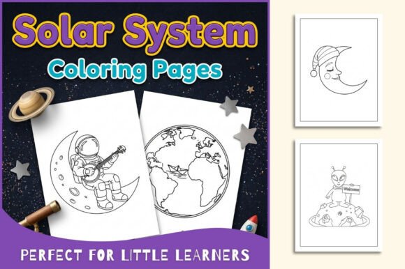 Solar System Coloring Pages for Kids