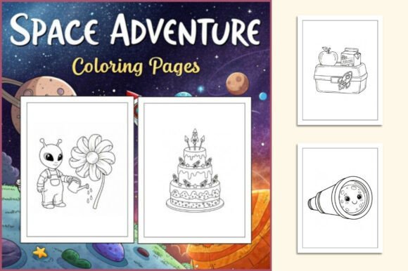 Space Adventure Coloring Pages for Kids