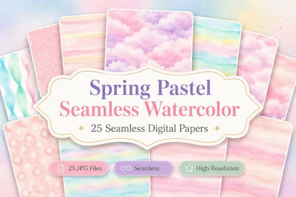 Spring Plaid Digital Paper