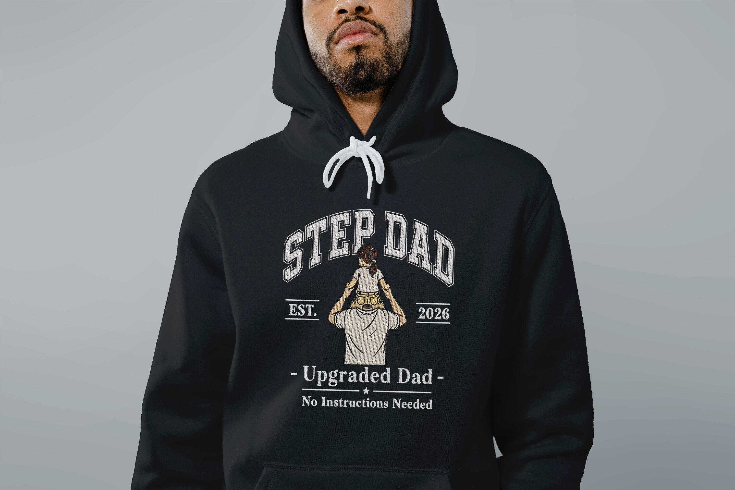 Step Dad Embroidery Design