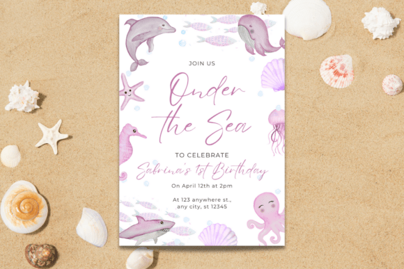 Under the Sea Birthday Invitation