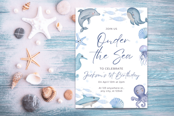 Under the Sea Birthday Invitation