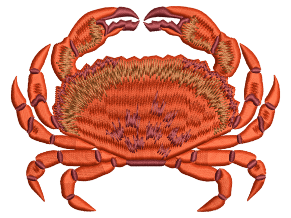 Classic Sea Crab Embroidery