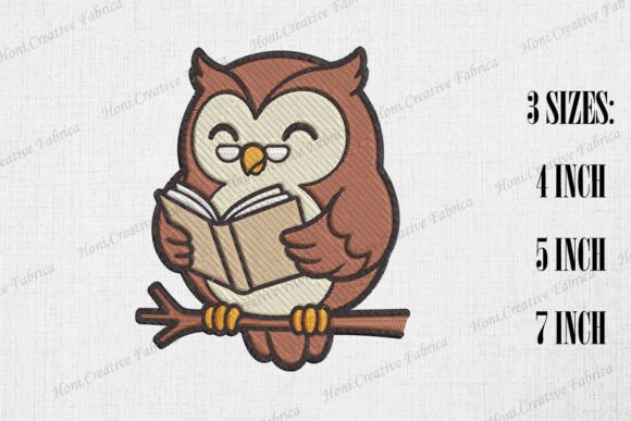 Cute Owl Loves Reading