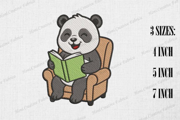 Cute Panda Loves Reading