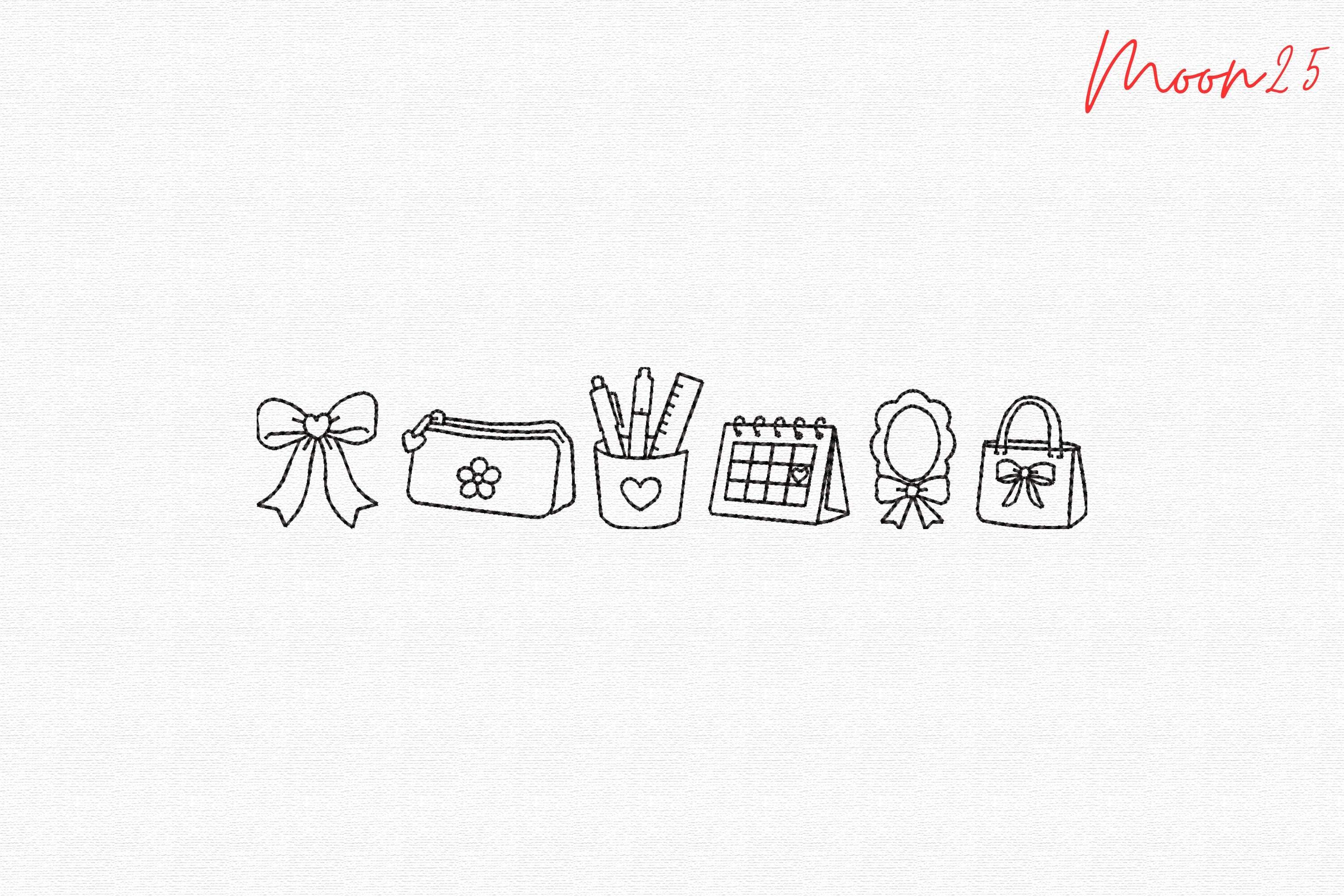 Cute School Essentials Doodle Collection
