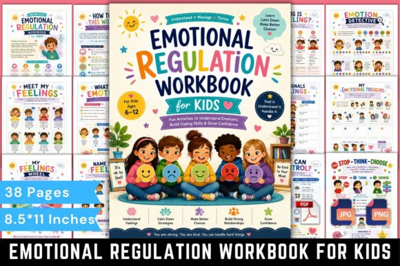 Emotional Regulation Workbook for Kids