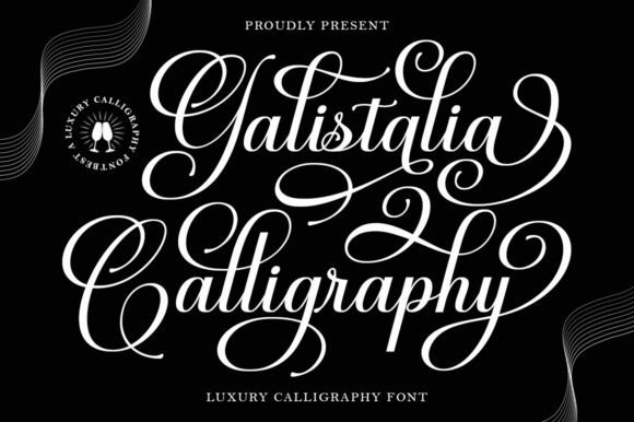 Galistalia Calligraphy Font by Diorde Studio preview