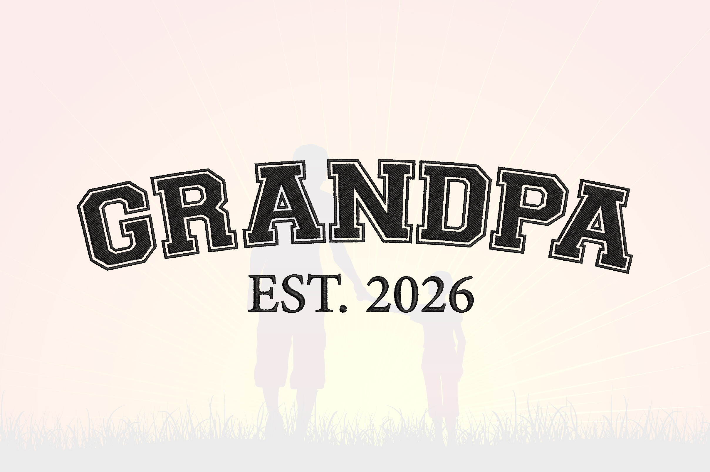 Grandpa Embroidery Design