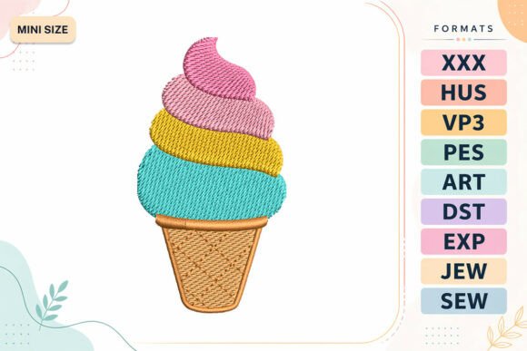 Ice Cream Cone Mini Summer