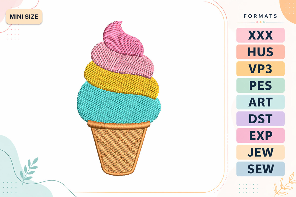 Ice Cream Cone Mini Summer