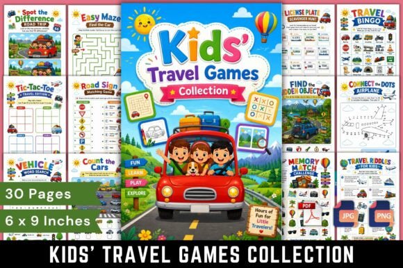 Kids' Travel Games Collection