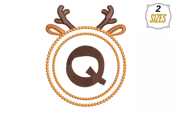 Letter Q in Cute Frame