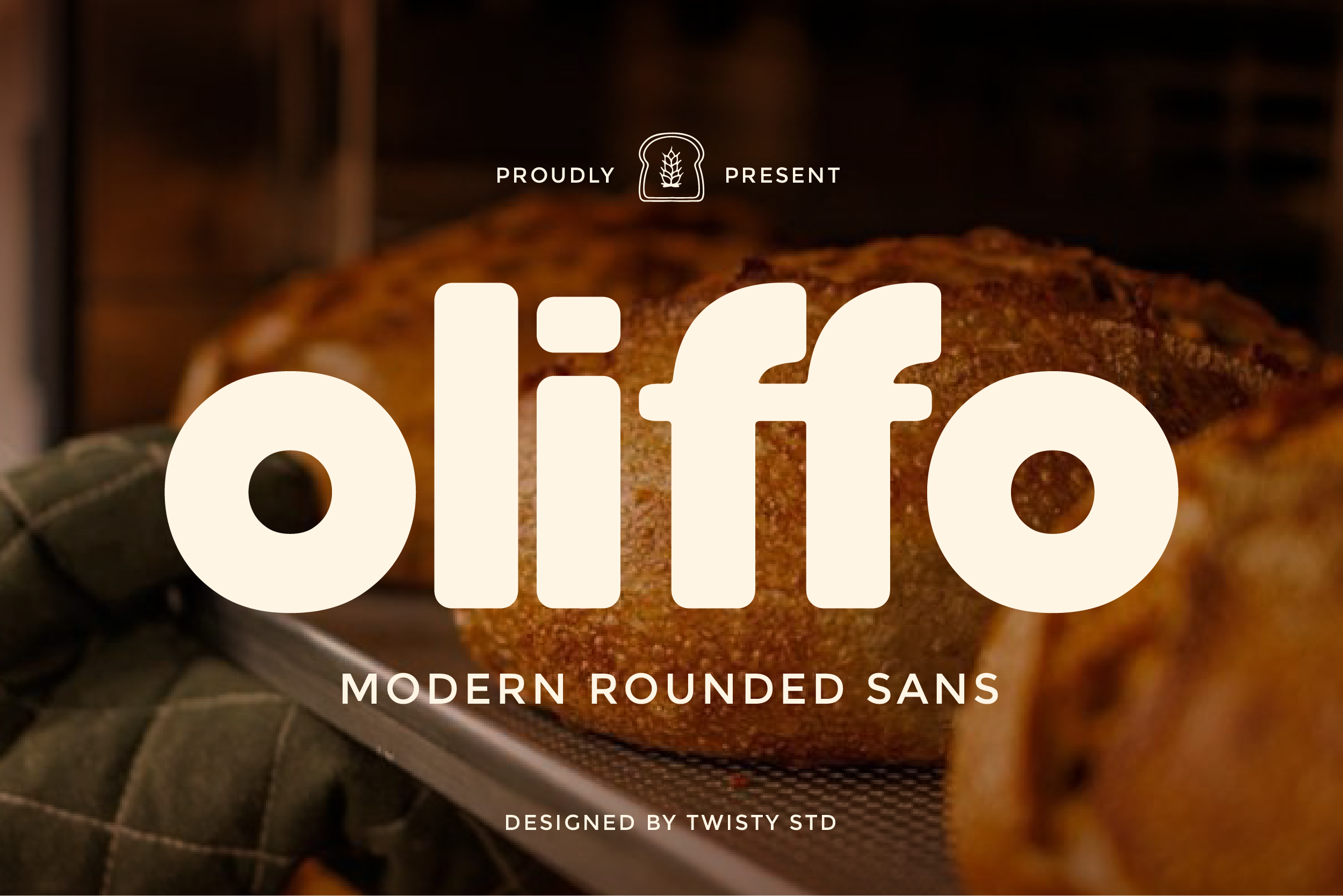 Oliffo font preview - friendly minimal rounded sans-serif typeface