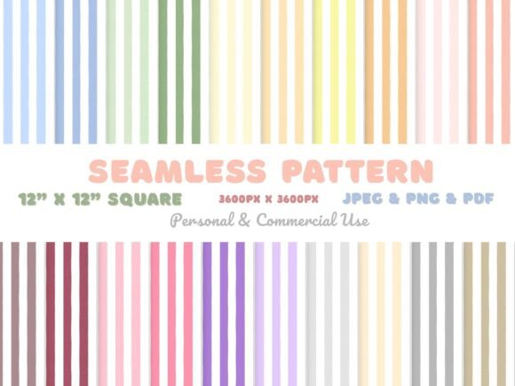 Pastel Stripes Seamless Pattern