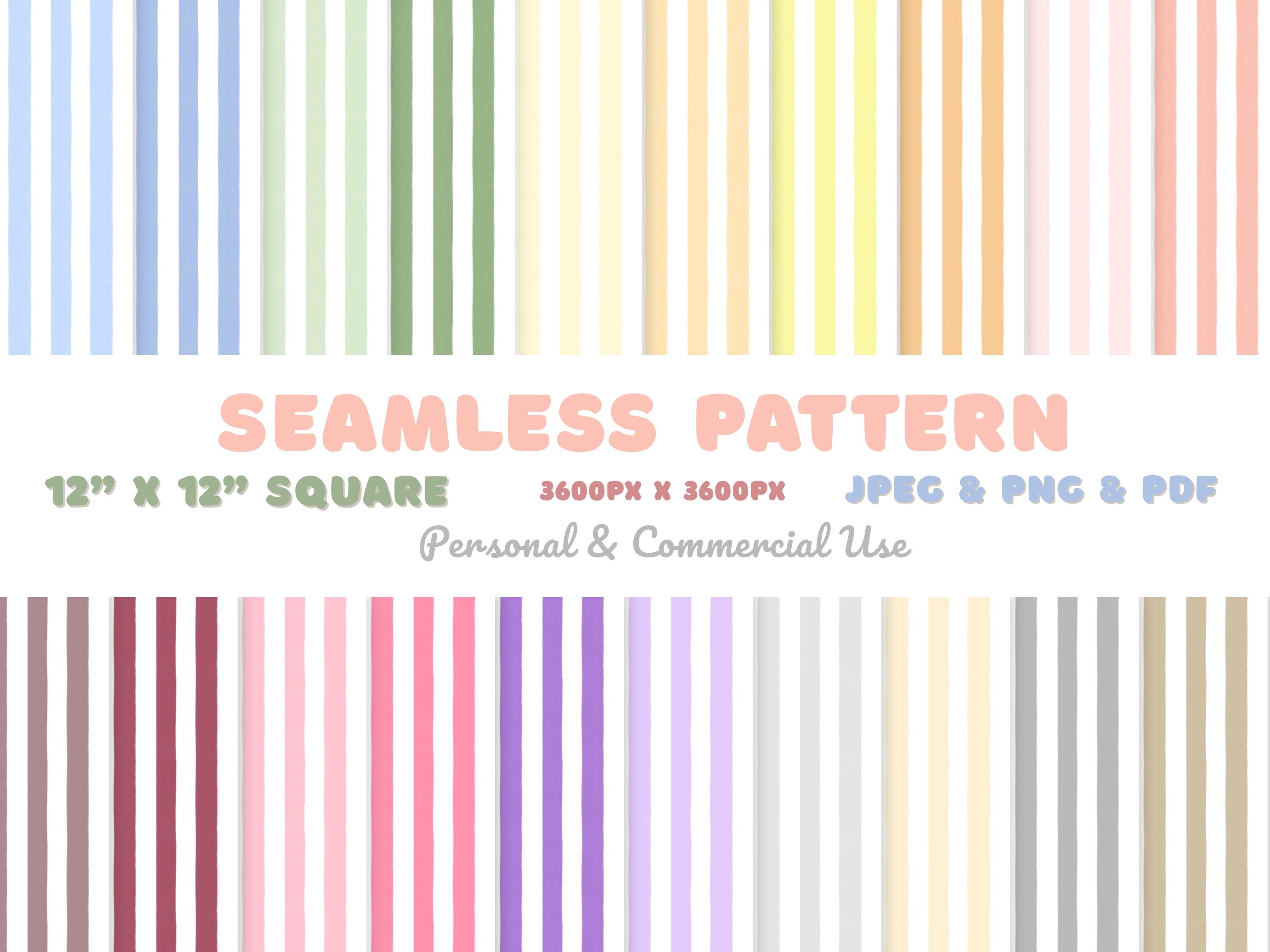 Pastel Stripes Seamless Pattern