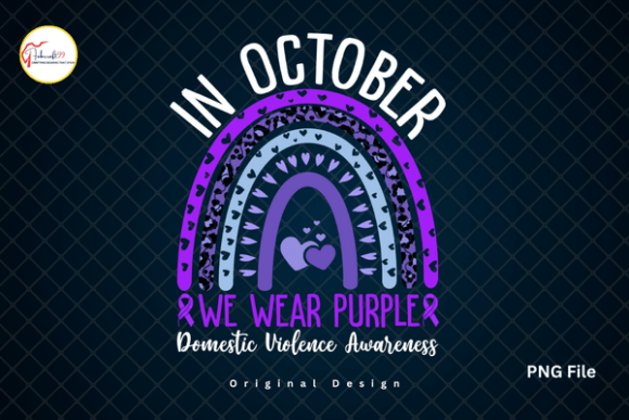 Purple Ribbon Violence Awareness PNG