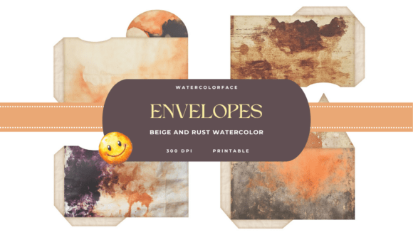 Vintage Grunge Printable Envelopes